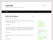 Tablet Screenshot of blog.librecad.org